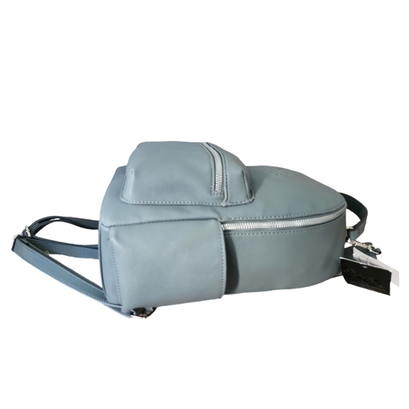 Nine West NEW Slate Blue Leather Backpack - Picture 11 of 12